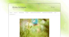 Desktop Screenshot of kirstenschuemann.de